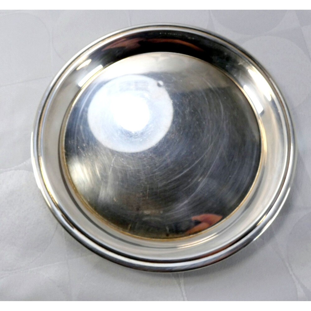 Vintage LUNT M-2 Silver Plate Tray 7" Butler Plate